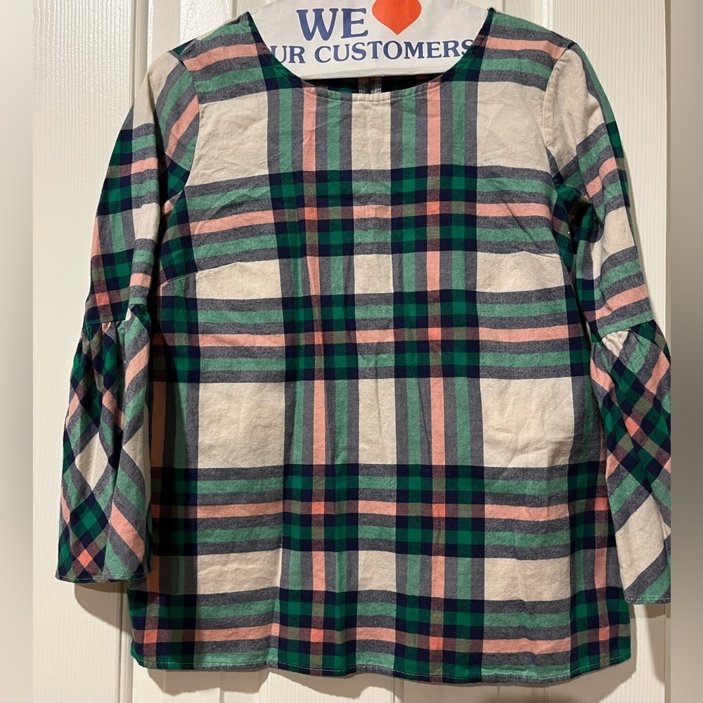 J Crew Mercantile size 00 plaid top